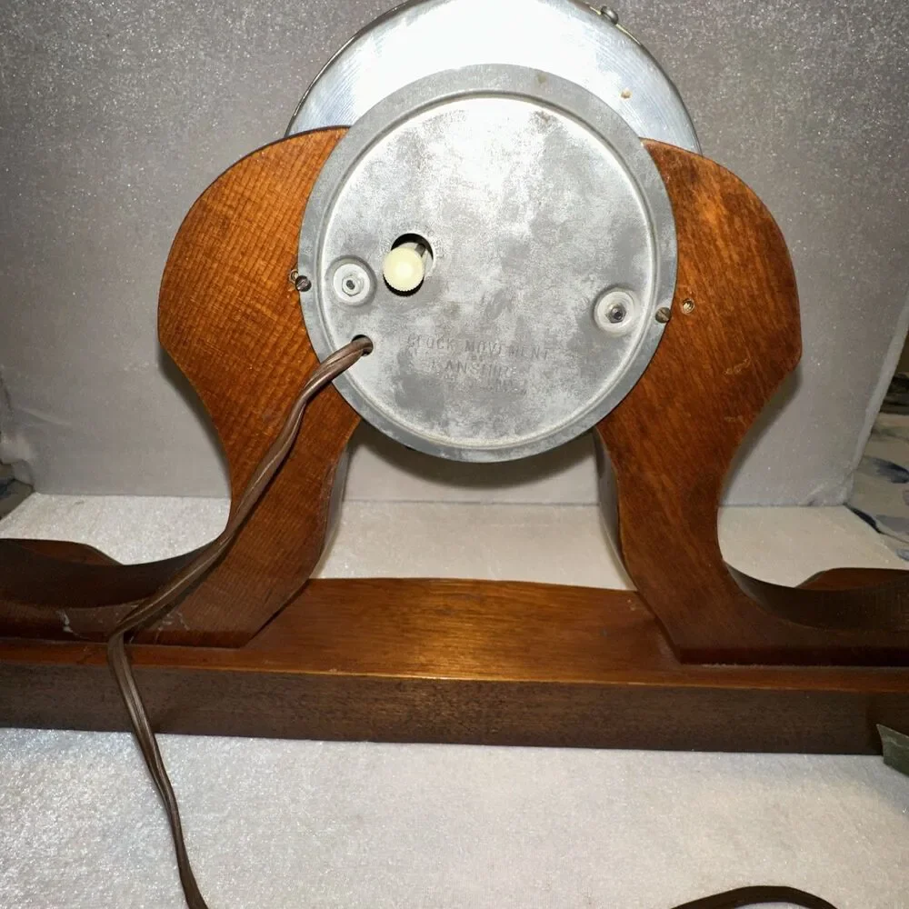 Lanshire ELECTRIC CLOCK MOTOR With Wood Base Stand